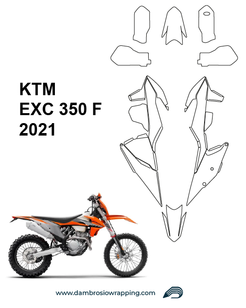 Kit Grafiche Carene Personalizzate per KTM EXC 350F - 2021