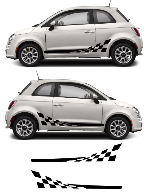 Fiat Side Stripes Kit - Competition