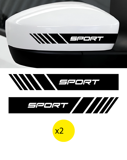 Fiat 500 Sport Mirror Adhesive Strips Kit