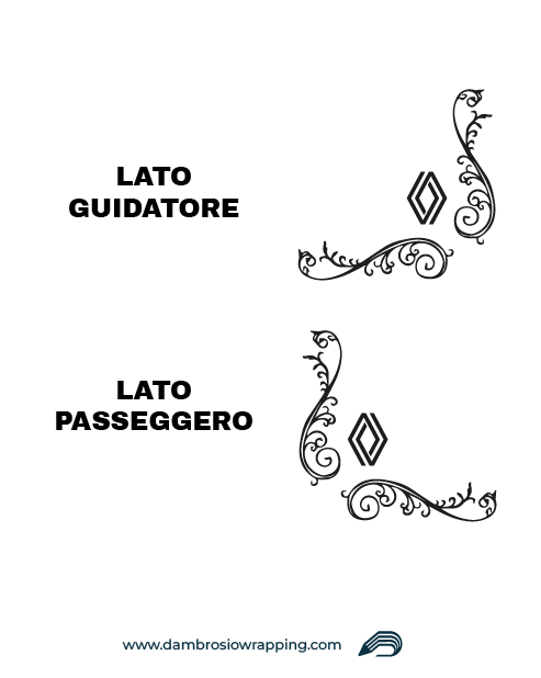 Kit of 2 Truck Window Stickers - Renault