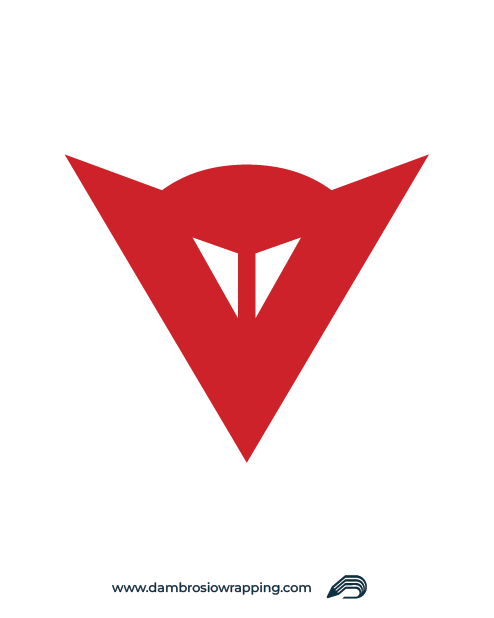 Adesivo Logo Emblema Dainese - Rosso