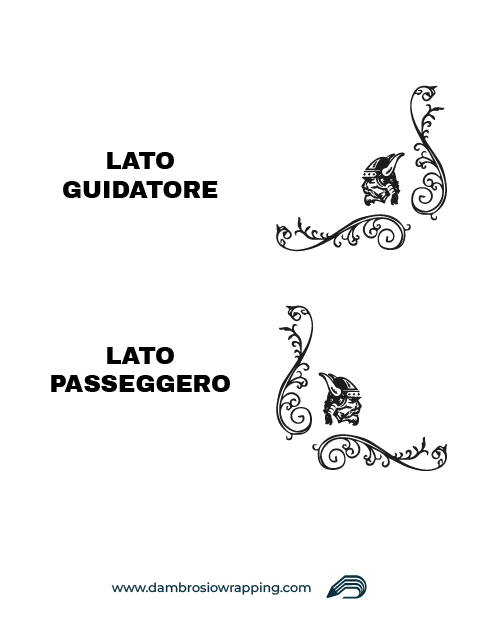 Kit of 2 Truck Window Stickers - Viking