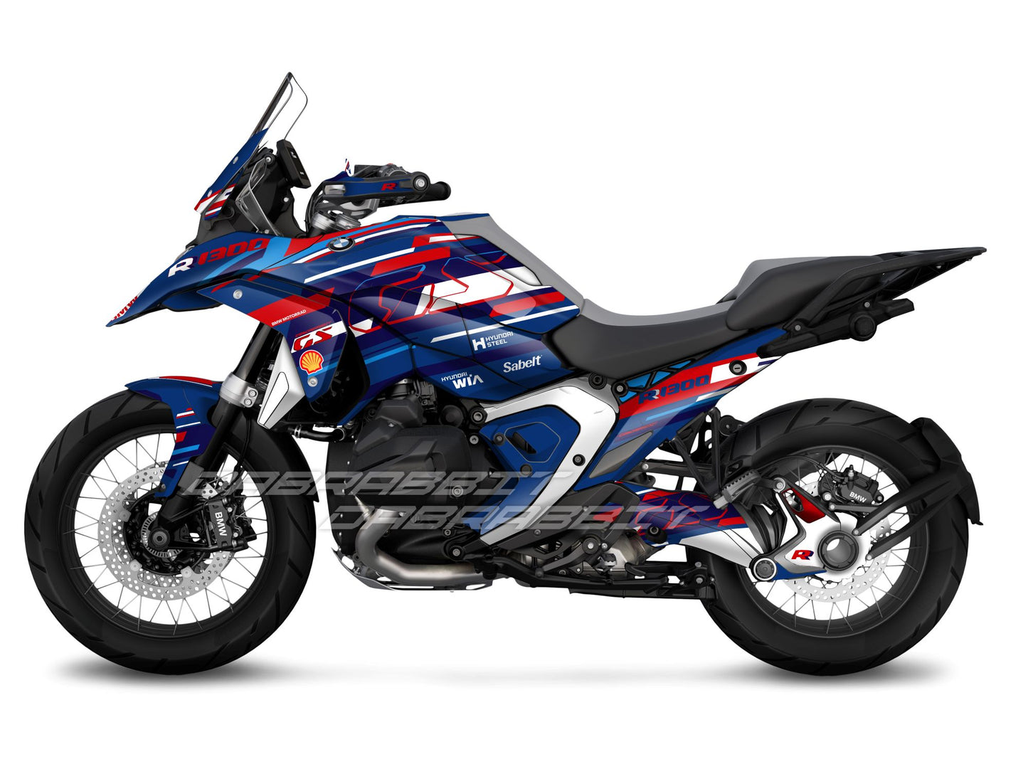 Kit Grafiche Adesivi Carene - BMW R1300GS (2024~) - (NN-BL)