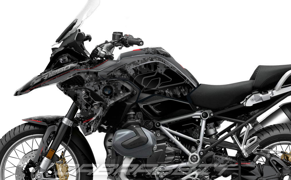 Kit Grafiche Adesivi Carene - BMW R1200/R1250GS (2017~2025) - (CM-B)
