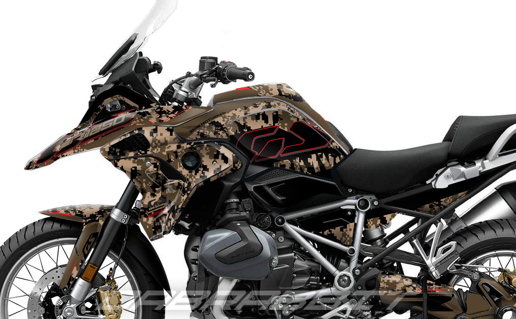 Kit Grafiche Adesivi Carene - BMW R1200/R1250GS (2017~2025) - (CM-D)