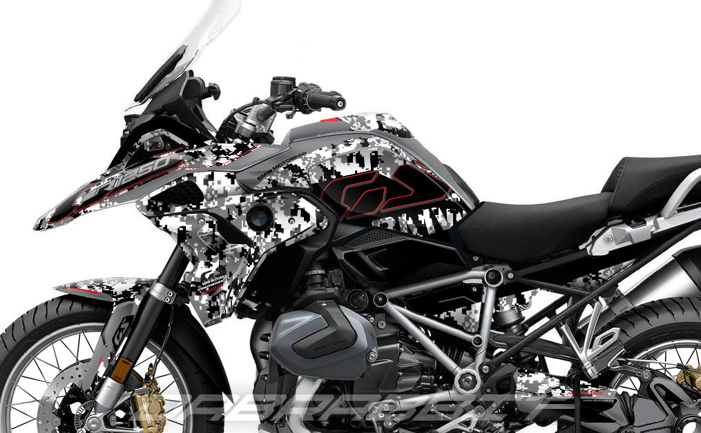 Kit Grafiche Adesivi Carene - BMW R1200/R1250GS (2017~2025) - (CM-WB)