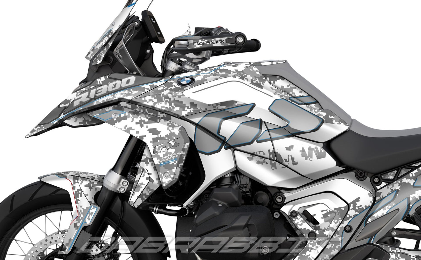 Kit Grafiche Adesivi Carene - BMW R1300GS (2024~) - (CMD-G)