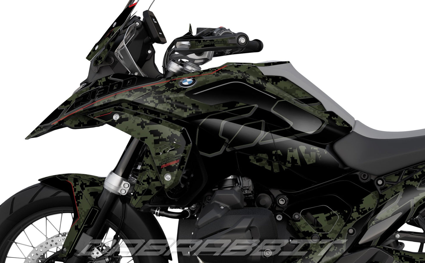 Kit Grafiche Adesivi Carene - BMW R1300GS (2024~) - (CMD-K)