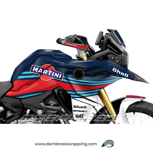 Martini Racing Fairing Graphics Kit - BMW F850GS/F750/F800GS (2017~) - (MTN-WN)