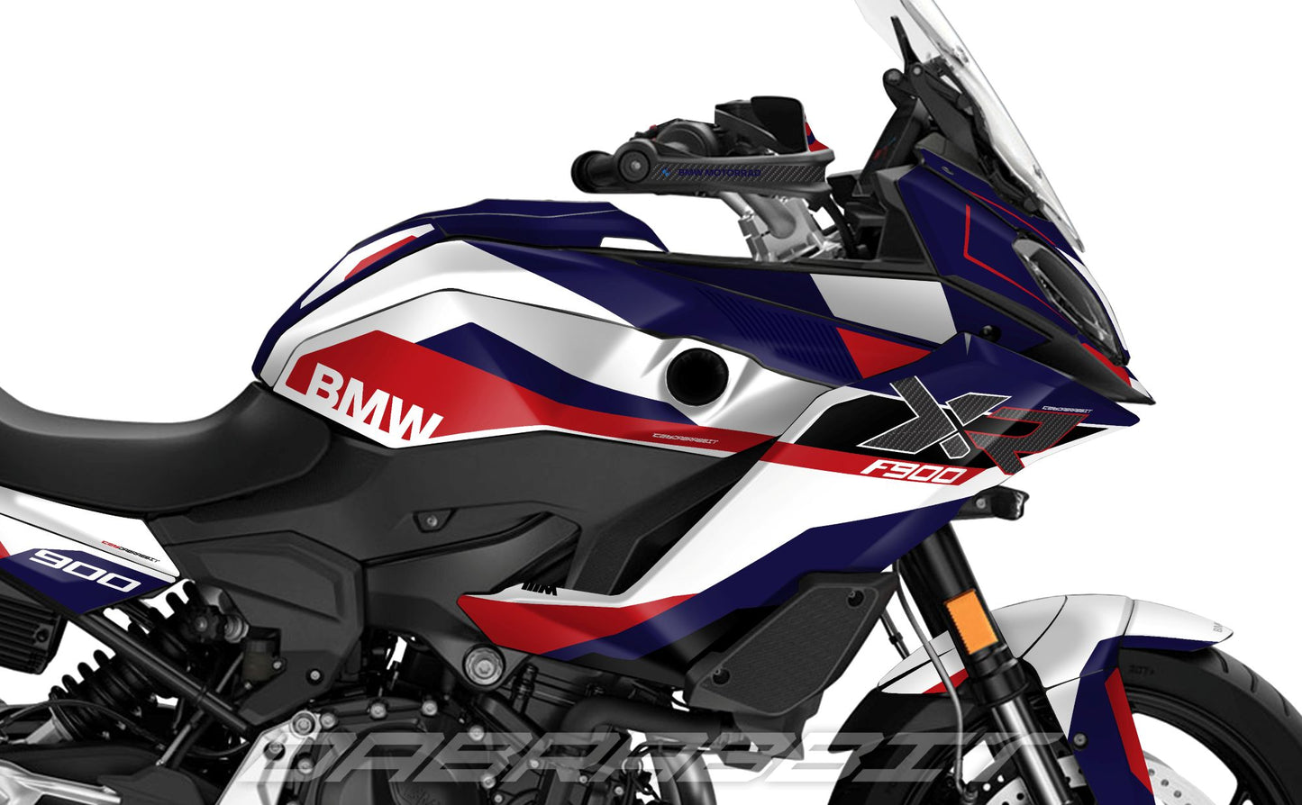 Kit Grafiche Adesivi Carene - BMW F900XR (2020~) - (HF-WBL)