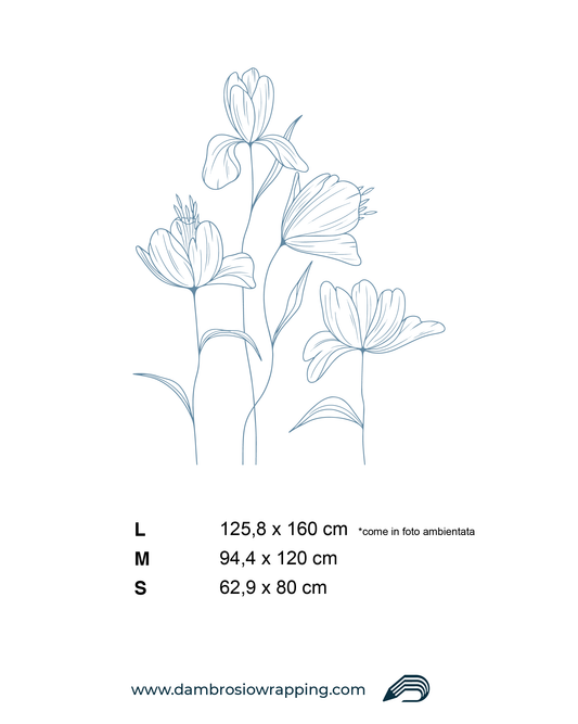 Wall Sticker - Blooming Tulips