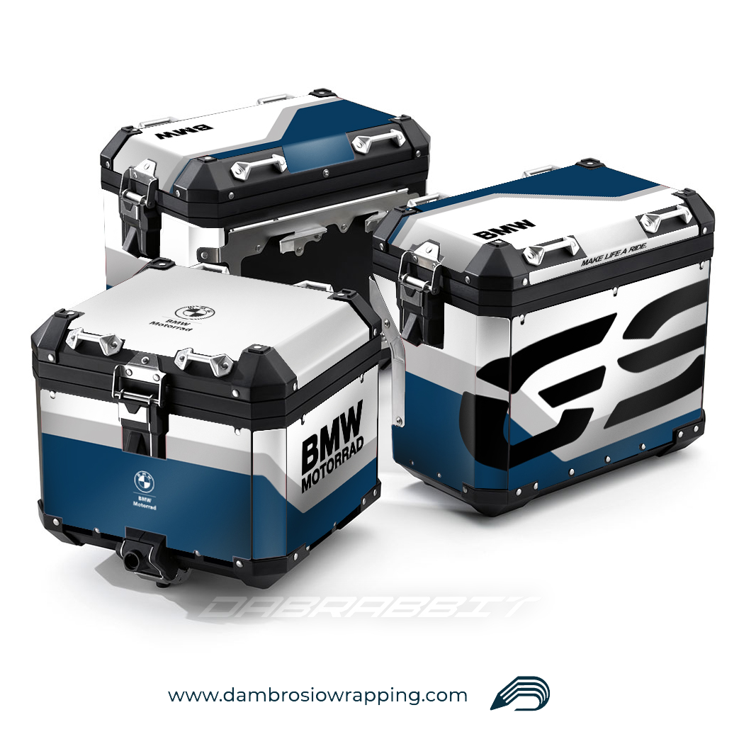 Box Bags / Suitcases Sticker Kit - BMW R 1250 1200 GS (BGS-BGW)