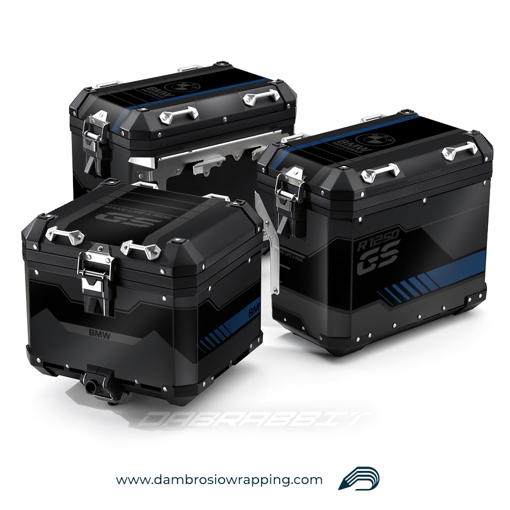 Sticker Kit for Bags / Panniers Box - BMW R 1250 1200 GS (MC-GBL)