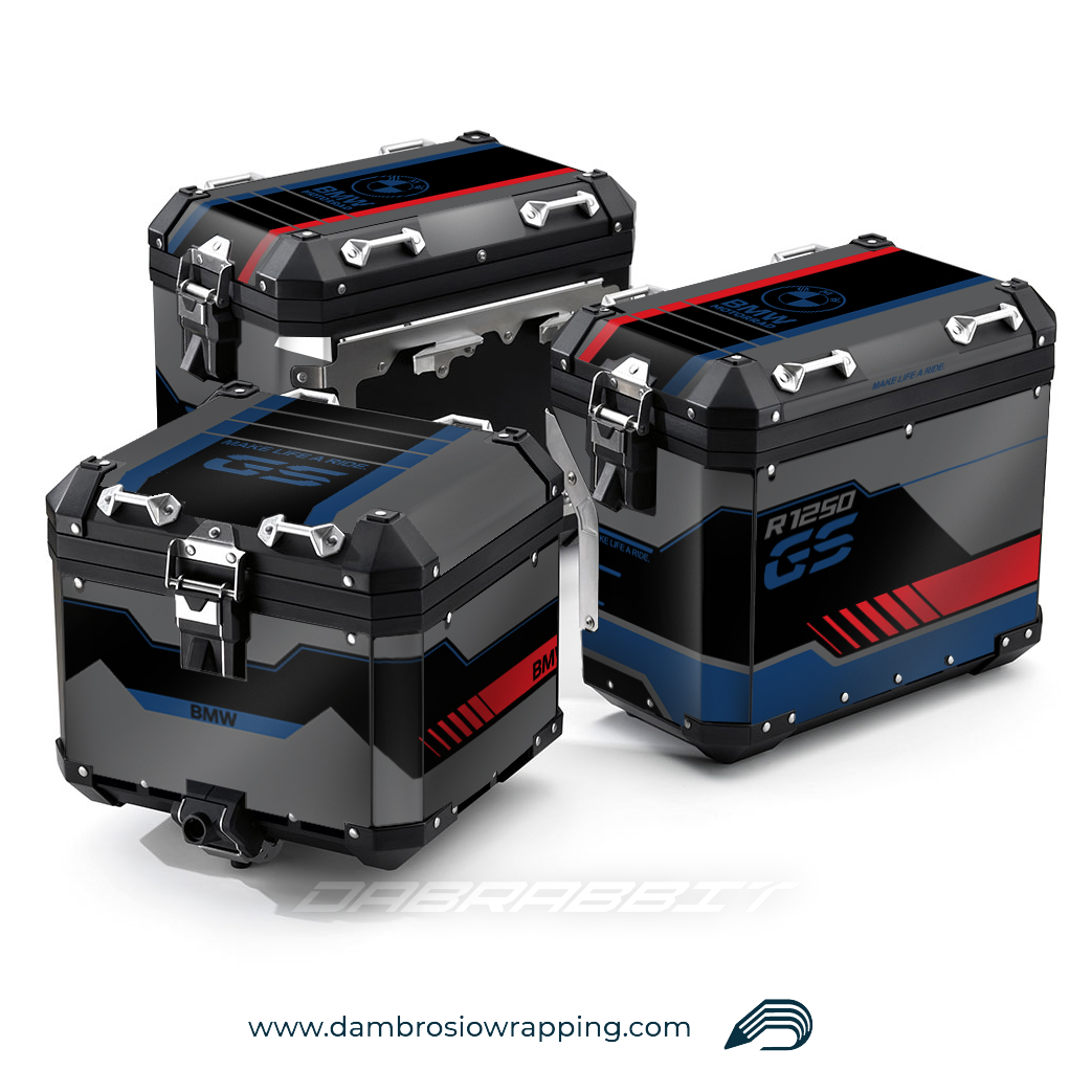 Sticker Kit for Bags / Panniers Box - BMW R 1250 1200 GS (MC-GBR)