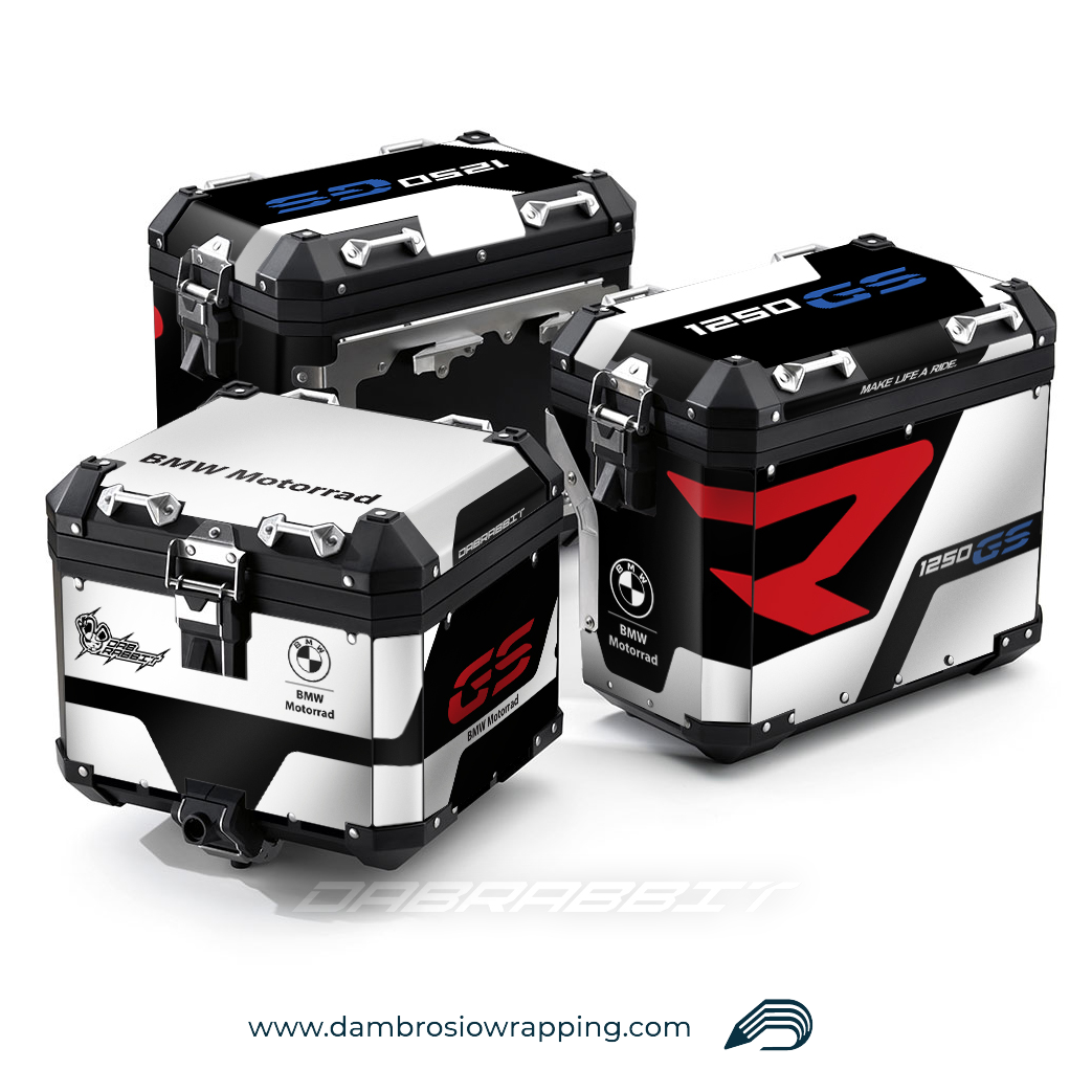 Sticker Kit for Bags / Panniers Box - BMW R 1250 1200 GS (MR-WBR)