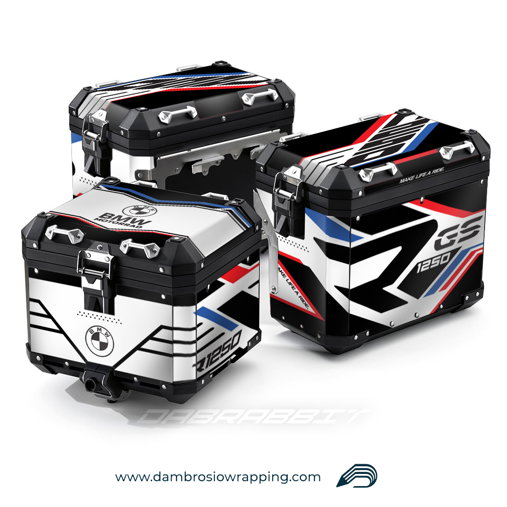 Sticker Kit for Bags / Panniers Box - BMW R 1250 1200 GS (RL-WBR)