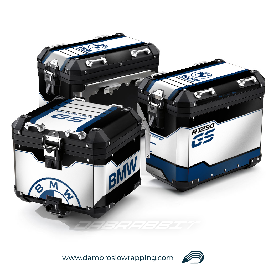 Sticker Kit for Bags / Panniers Box - BMW R 1250 1200 GS (SMP-BL)