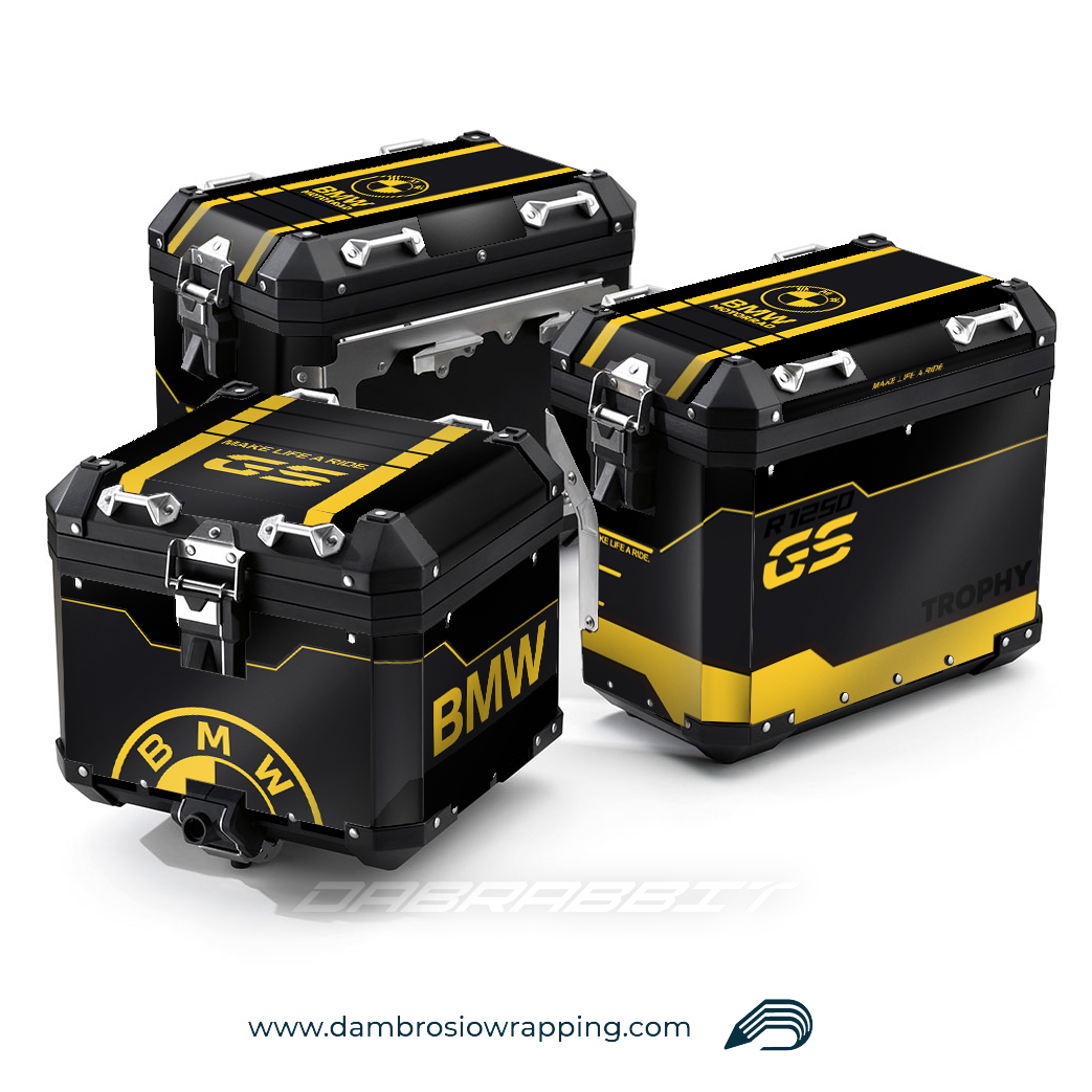 Box Bag / Suitcase Sticker Kit - BMW R 1250 1200 GS (SMP-Y)