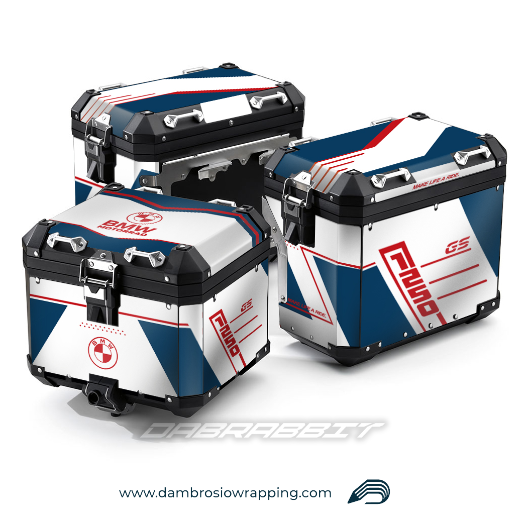 Sticker Kit for Bags / Panniers Box - BMW R 1250 1200 GS (TRP-WBR)