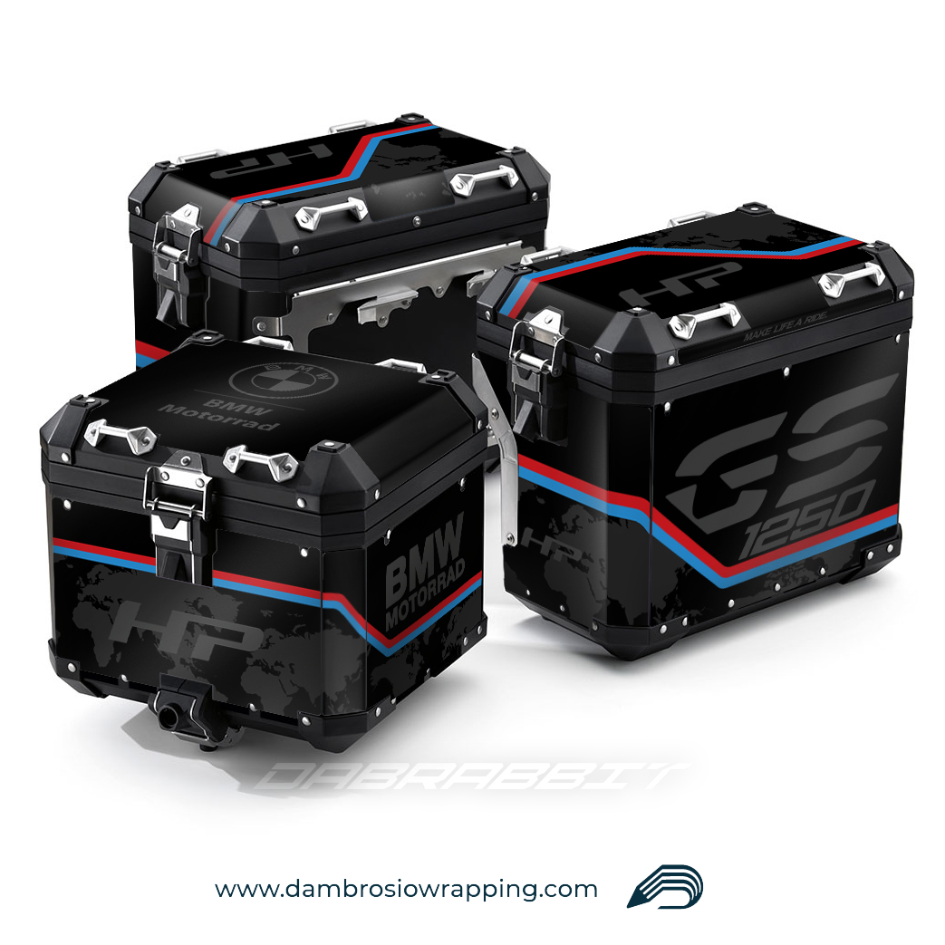 Sticker Kit for Bags / Panniers Box - BMW R 1250 1200 GS (WM-BR)