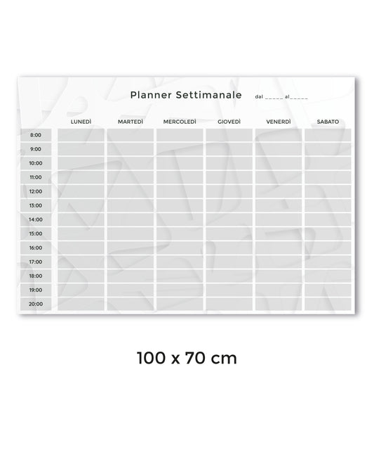 Rewritable/Repositionable Whiteboard - Weekly Planner for Businesses