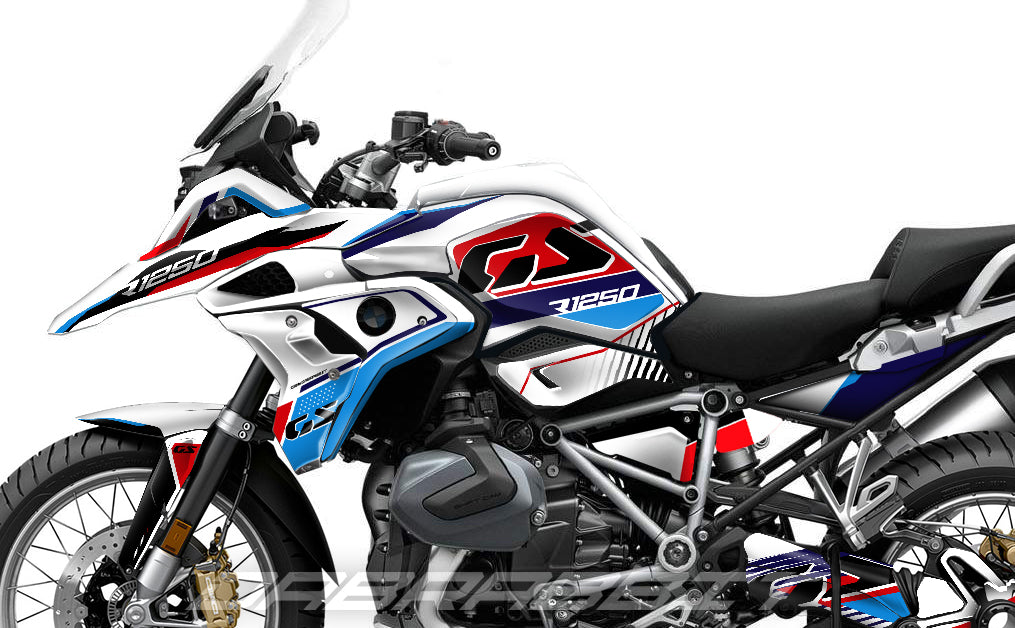Kit Grafiche Adesivi Carene - BMW R1200/R1250GS (2017~2025) - (MS-W)