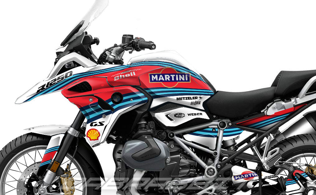 Kit Grafiche Adesivi Carene - BMW R1200/R1250GS (2017~2025) - (MTN-W)