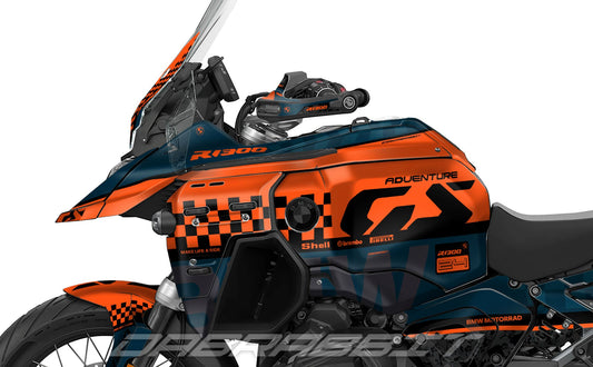 Fairing Graphics Kit - BMW R1300GS ADV (2024~) - (CHKR-NO)