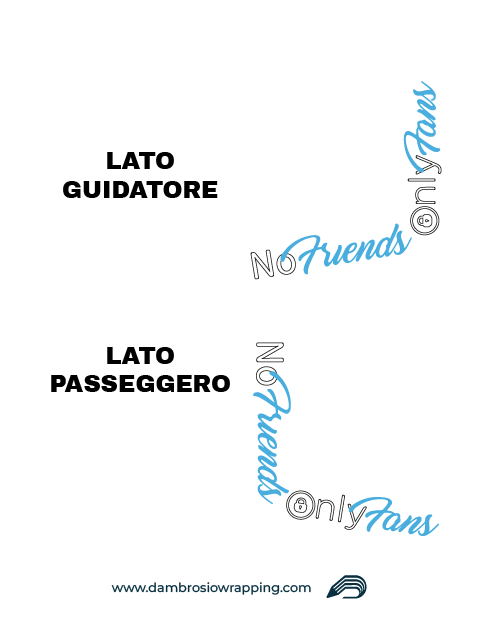 2-Pack Truck Window Decals - No Friends Only Fans