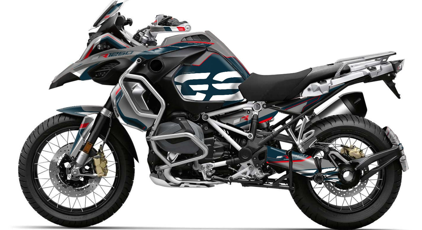 Kit Grafiche Adesivi Carene - BMW R1200/R1250GS ADV - Adventure (2014~2025) - (BGS-GN)