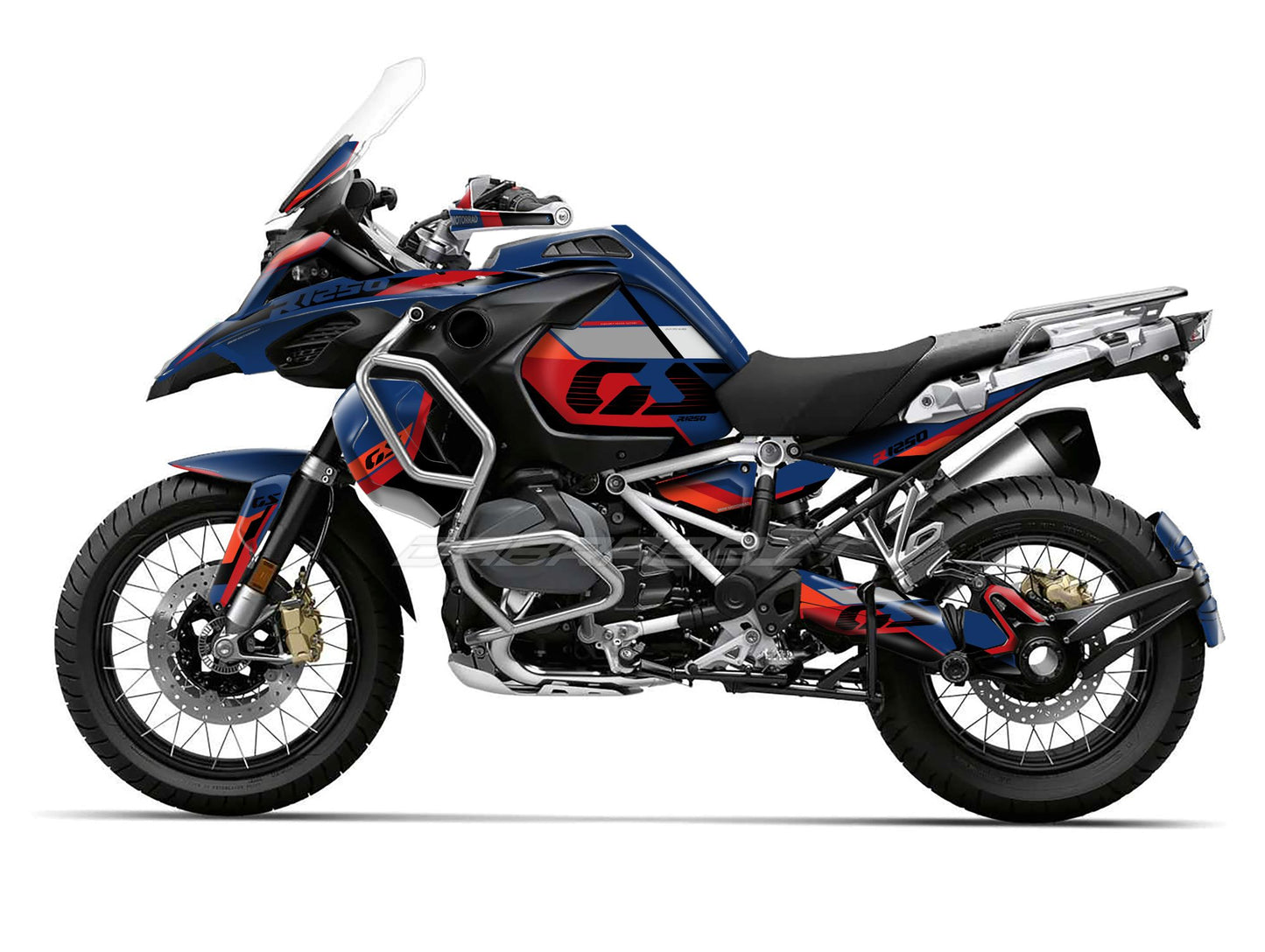 Kit Grafiche Adesivi Carene - BMW R1200/R1250GS ADV - Adventure (2014~2025) - (RLY-BL)