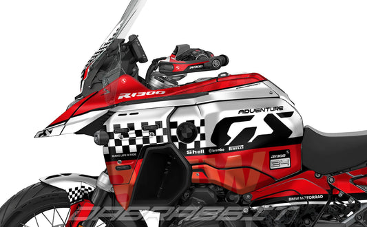 Fairing Graphics Kit - BMW R1300GS ADV (2024~) - (CHKR-R)