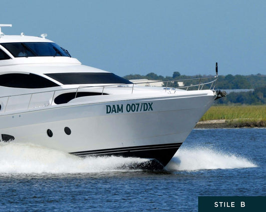 Boat License Plate Sticker