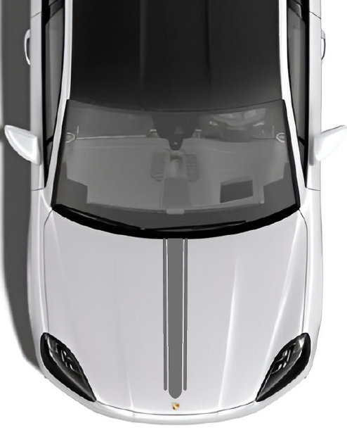 "Levante" Hood Decal Kit Compatible with Porsche Cayenne