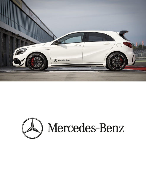 Mercedes Benz logo side sticker
