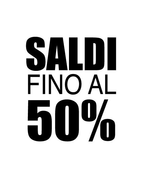 "Sale up to 50% off" sticker