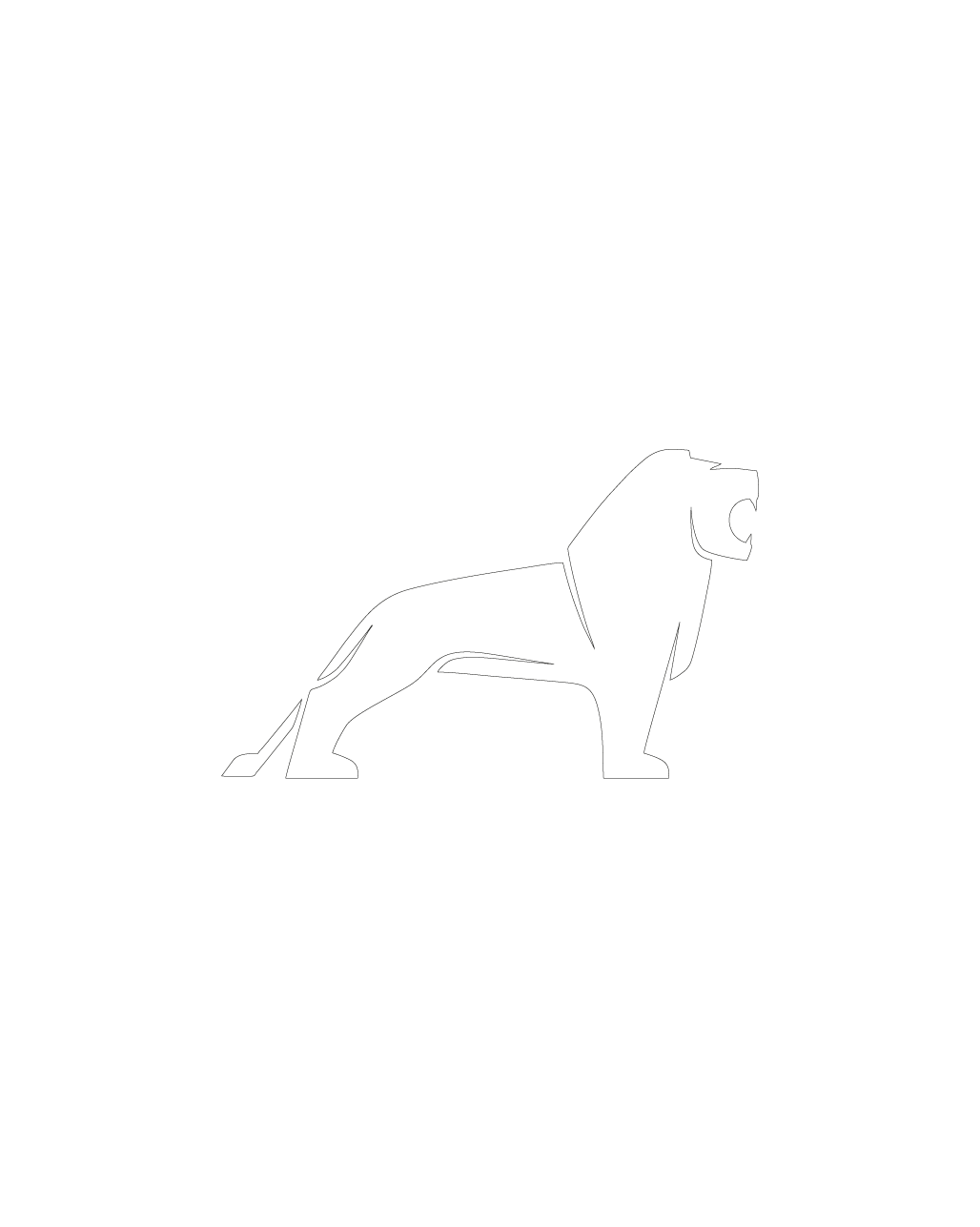 Man Lion Logo Truck Sticker