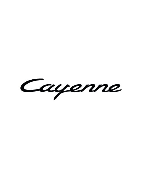 Porsche Cayenne Lettering Sticker