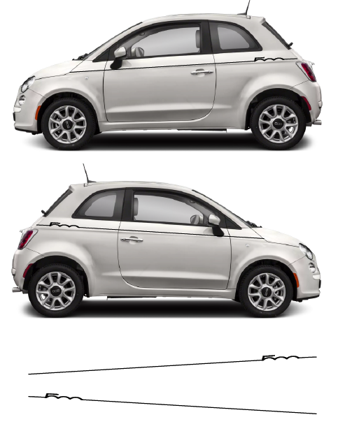 Fiat 500 thin side panels