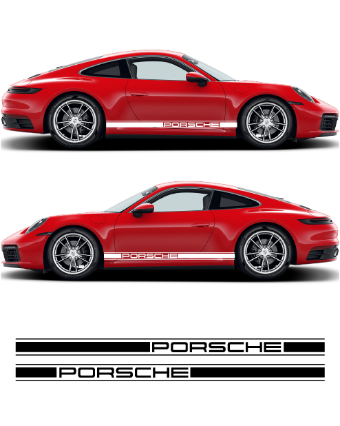 Side strip kit compatible with Porsche 911 Carrera