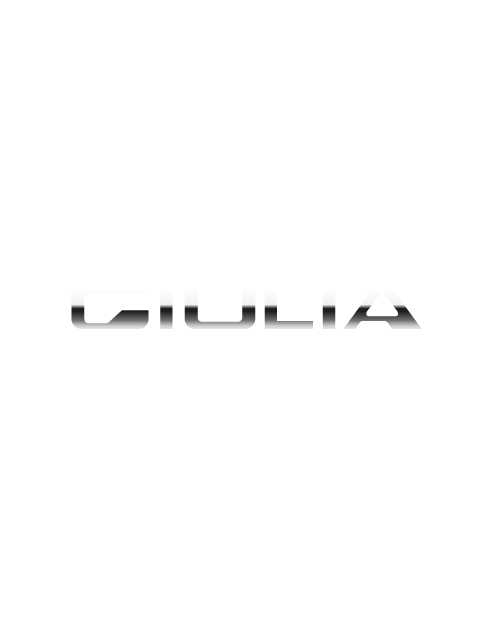 Adesivo Giulia Logo Scritta