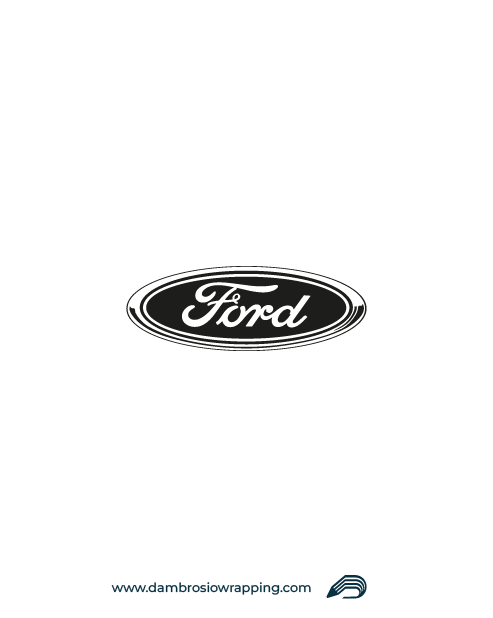 Black Ford Logo Sticker