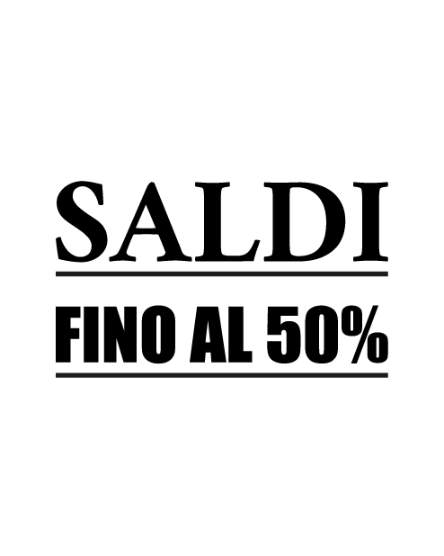 Underlined "Sale up to 50% off" sticker