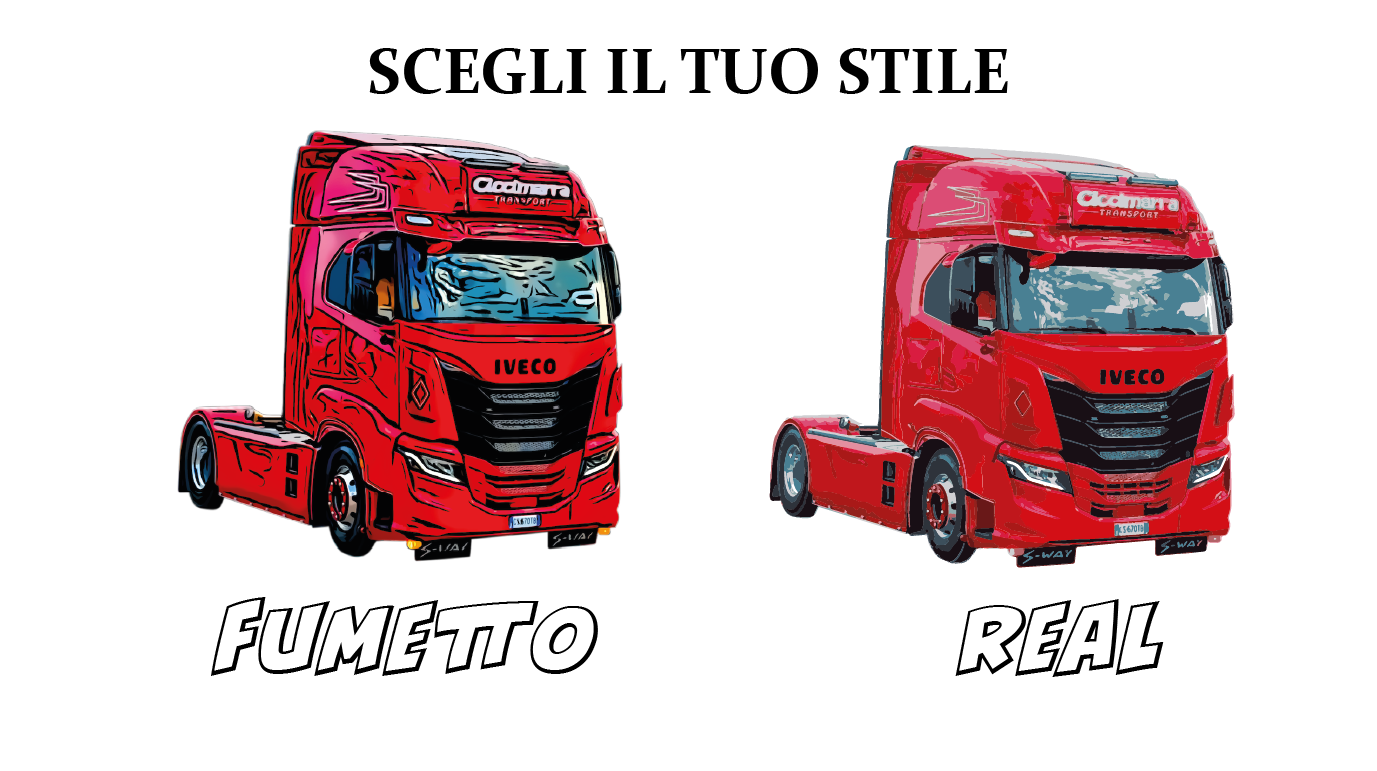 Adesivi Social Camion - Stile Rubik