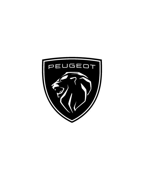 New Peugeot Emblem Sticker - Black