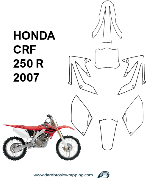 Kit Grafiche Carene Personalizzate per Honda CRF 250 R 2007