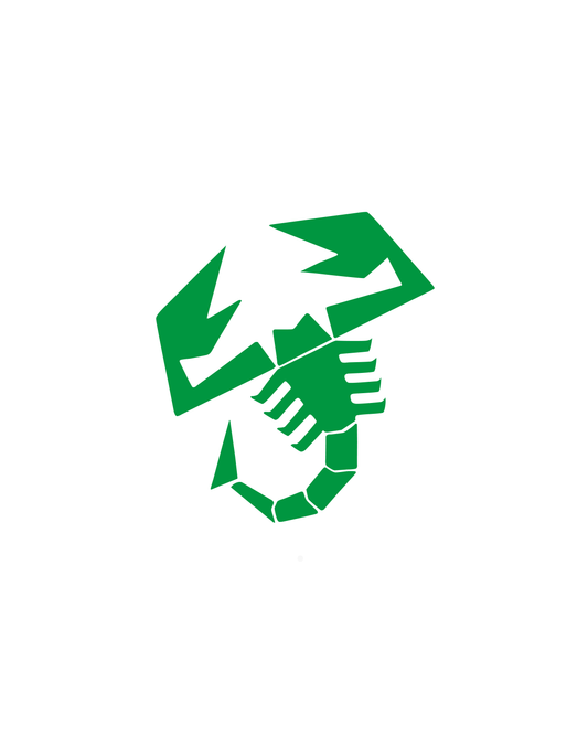 Abarth 500 / 595 / 695 Roof Sticker Kit - Green Scorpion Only