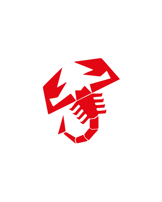 Abarth 500 / 595 / 695 Roof Sticker Kit - Red Scorpion Only