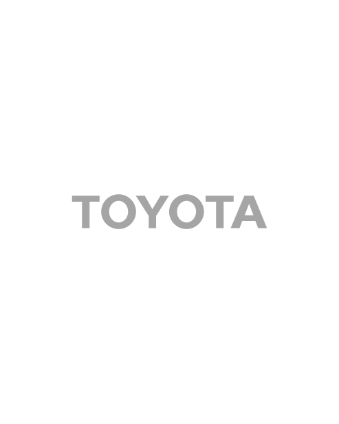 Toyota Lettering Sticker - Gray