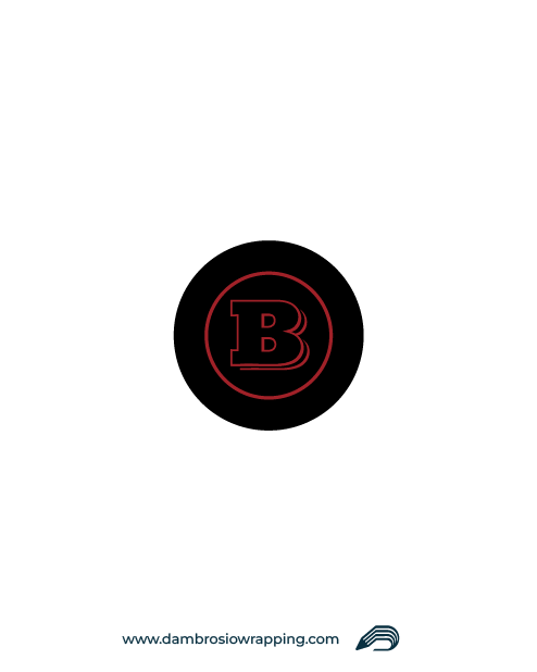 Brabus Logo Sticker for Wheel Hub Caps